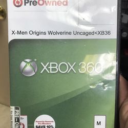 X Men Origins Wolverine For Xbox 360