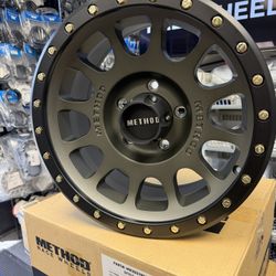 (Set of 4) Method MR305 NV 17x8.5 5x5.5" +0mm Gunmetal Wheels Rims 17" Inch