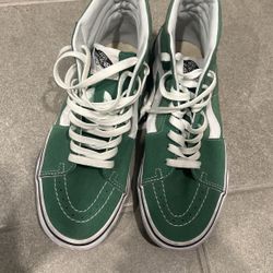 Green Vans Size Women 8 1/5-men Size 7