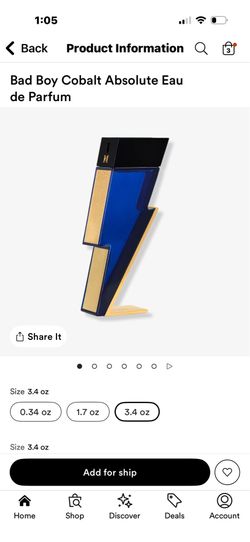 Carolina Herrera bad boy absolute  3.4 oz