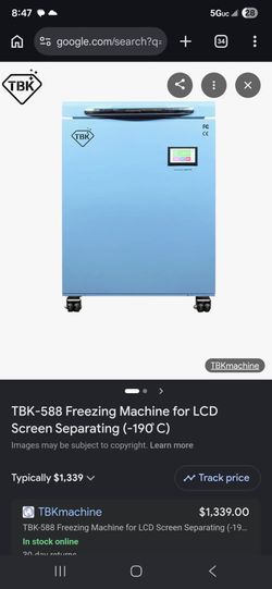 Cellphone LCD freezer separator