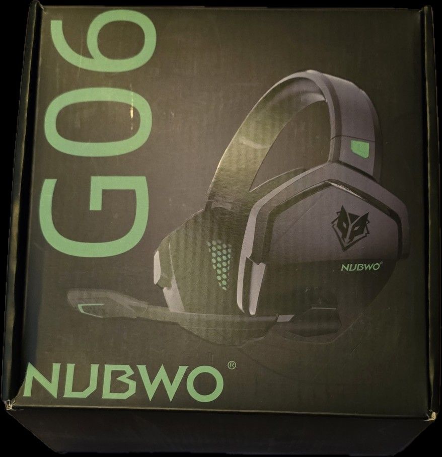 NUBWO G06 Dual Wireless Gaming Headset with Microphone for PS5, PS4, PC, Mobile, Switch: 2.4GHz Wireless + Bluetooth - 100 Hr Battery - 50mm Drivers -