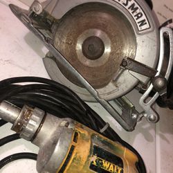 Craftsman Saw & Dewalt Drill