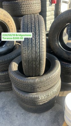 235/55/19 Bridgestone Semi New All Four 98% Tread Life 