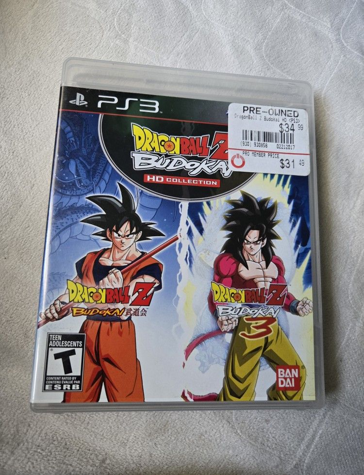 Dragon Ball Z Budokai HD Collection PS3 Game
