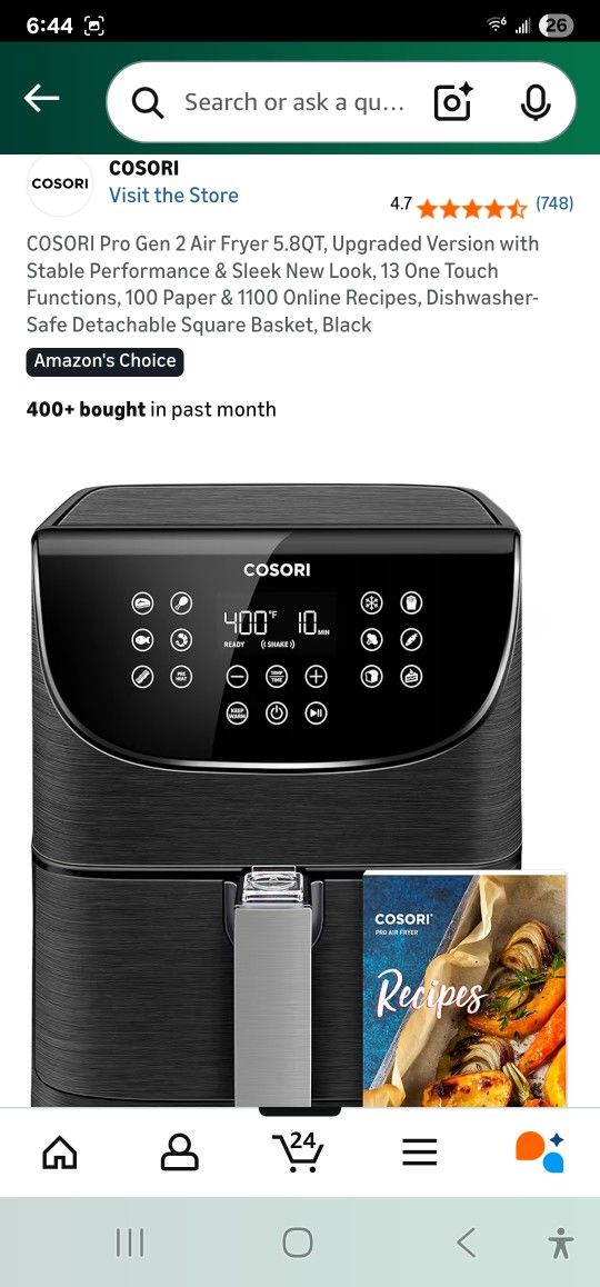 *COSORI Pro Gen 2 Air Fryer*