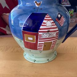 Americana Style Large Pitcher/vase