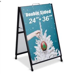 Double Sided A-Frame Sidewalk Sign.  New