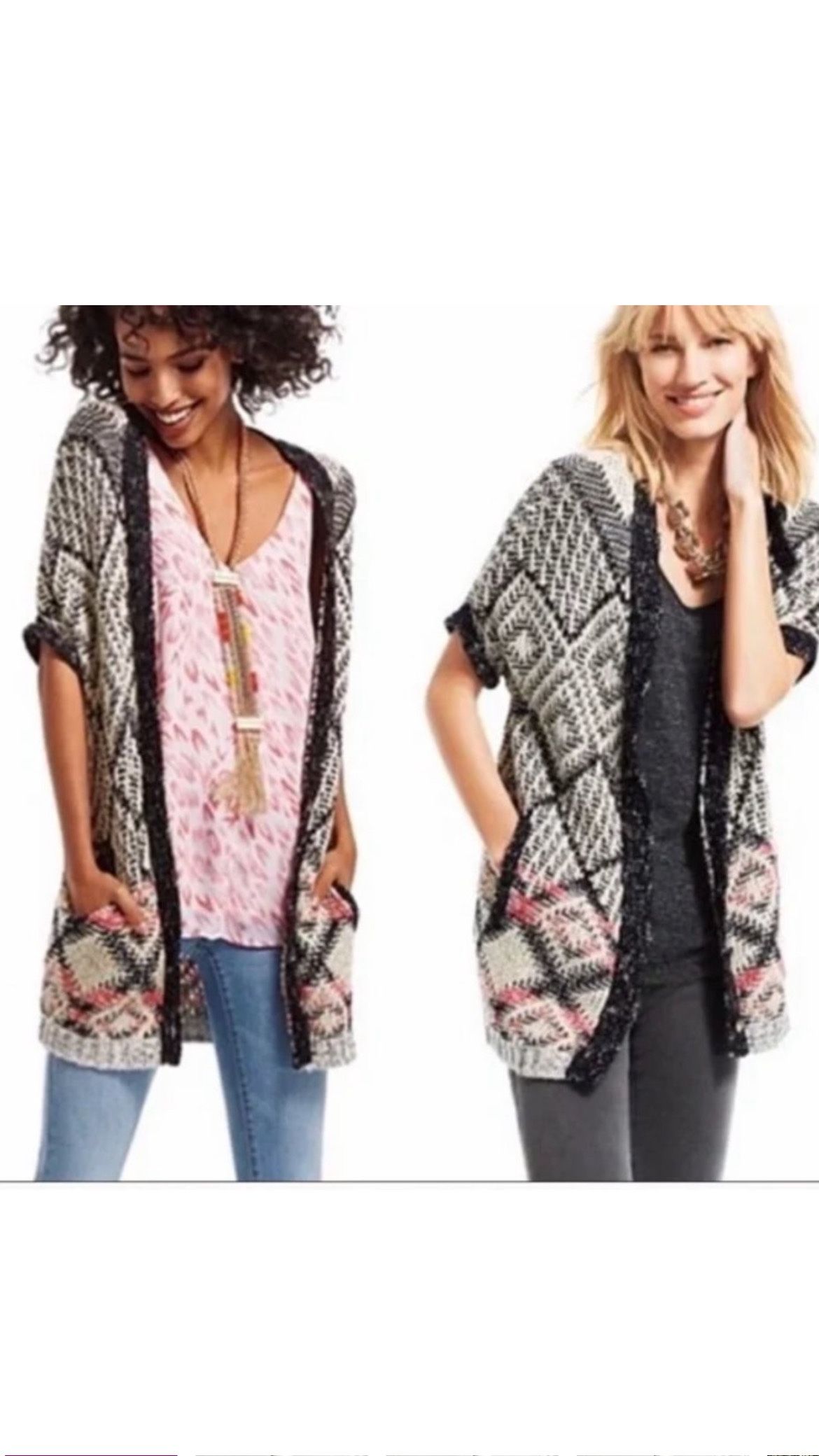 Carol Anderson by Invitation Cabi Provence cardigan chunky knit size small