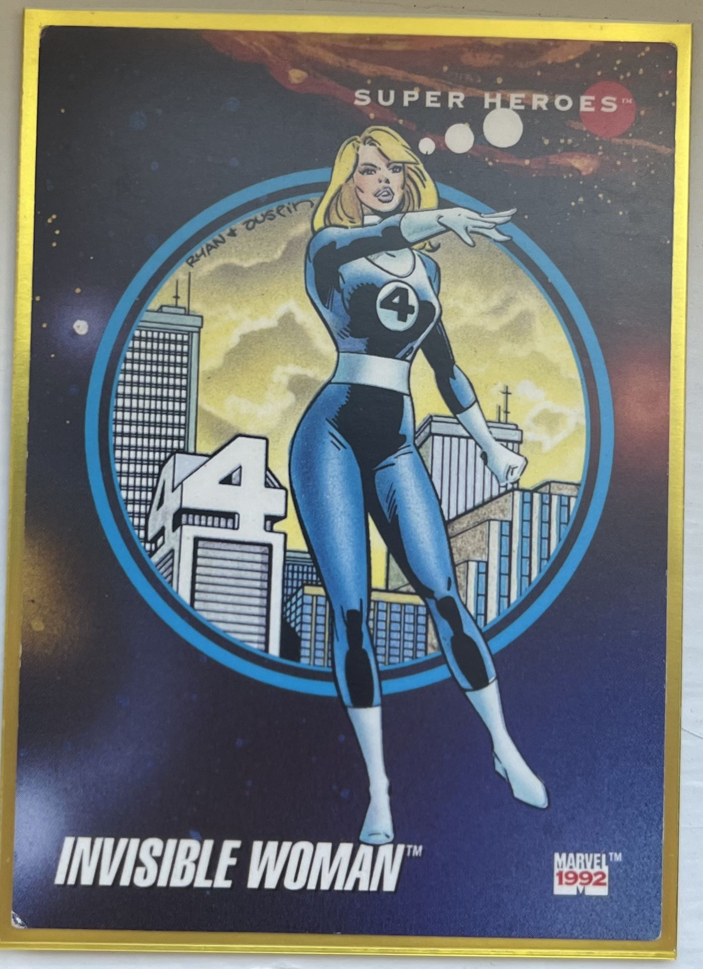 Invisible Woman Trading Card 1992