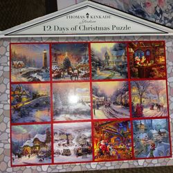 12 Days Of Christmas Puzzle Tomas Kinkade
