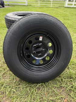 Fresh 205/75R15 Mounted Tire on 5-Lug Rim