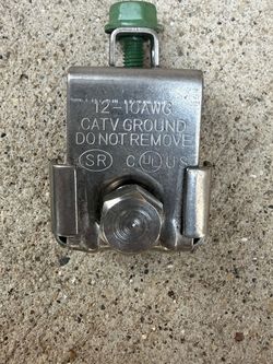 CATV Lip Mount Meter Box Grounding Clamps