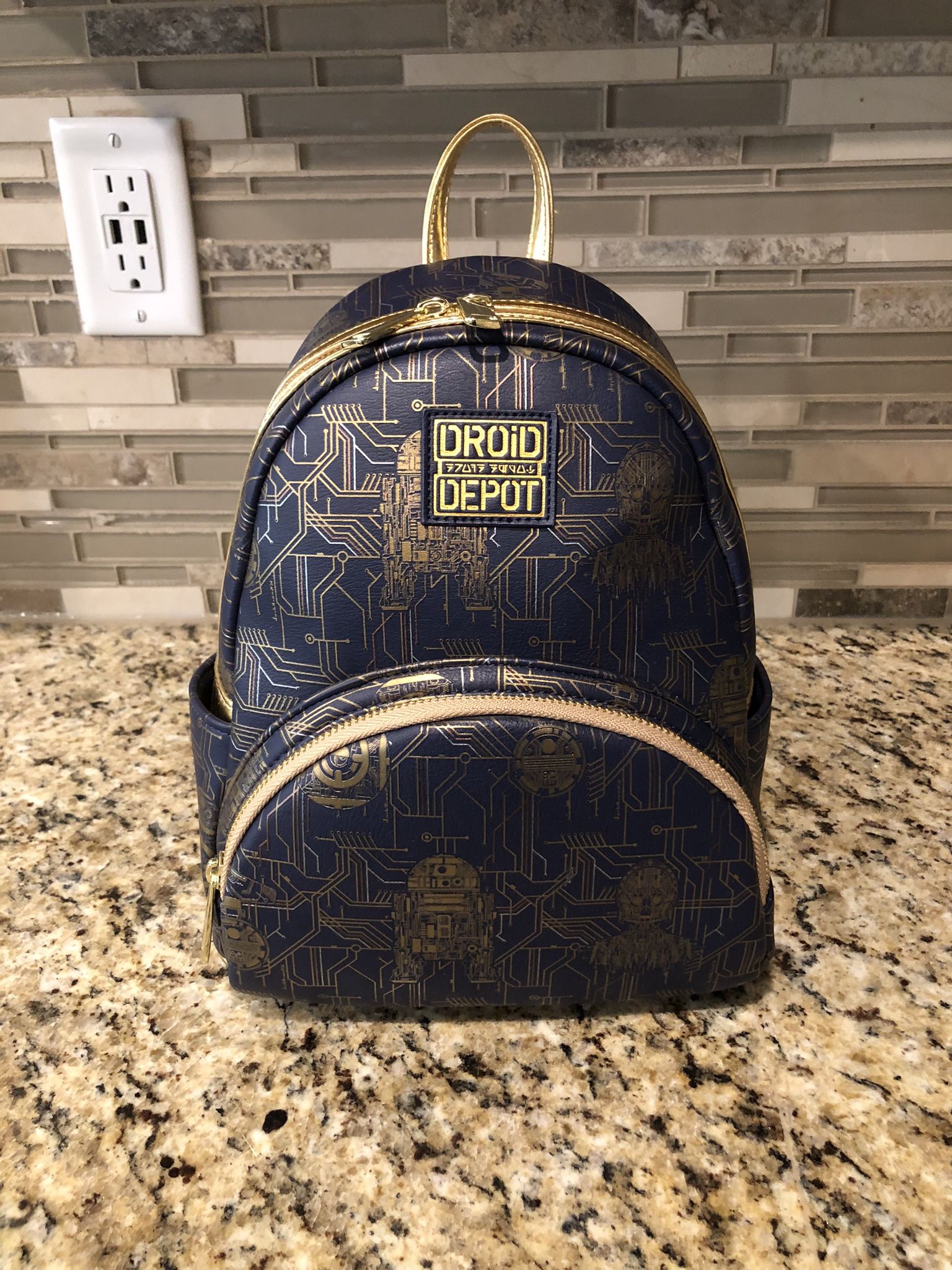 Disney Parks Star Wars Galaxy'S Edge Droid Depot R2-D2 C-3Po Backpack