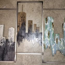 Metal City Wall Art