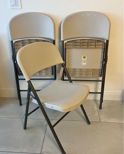 Three Foldable Chairs Cosco Holiday Parties