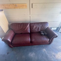 Burgundy Sofa