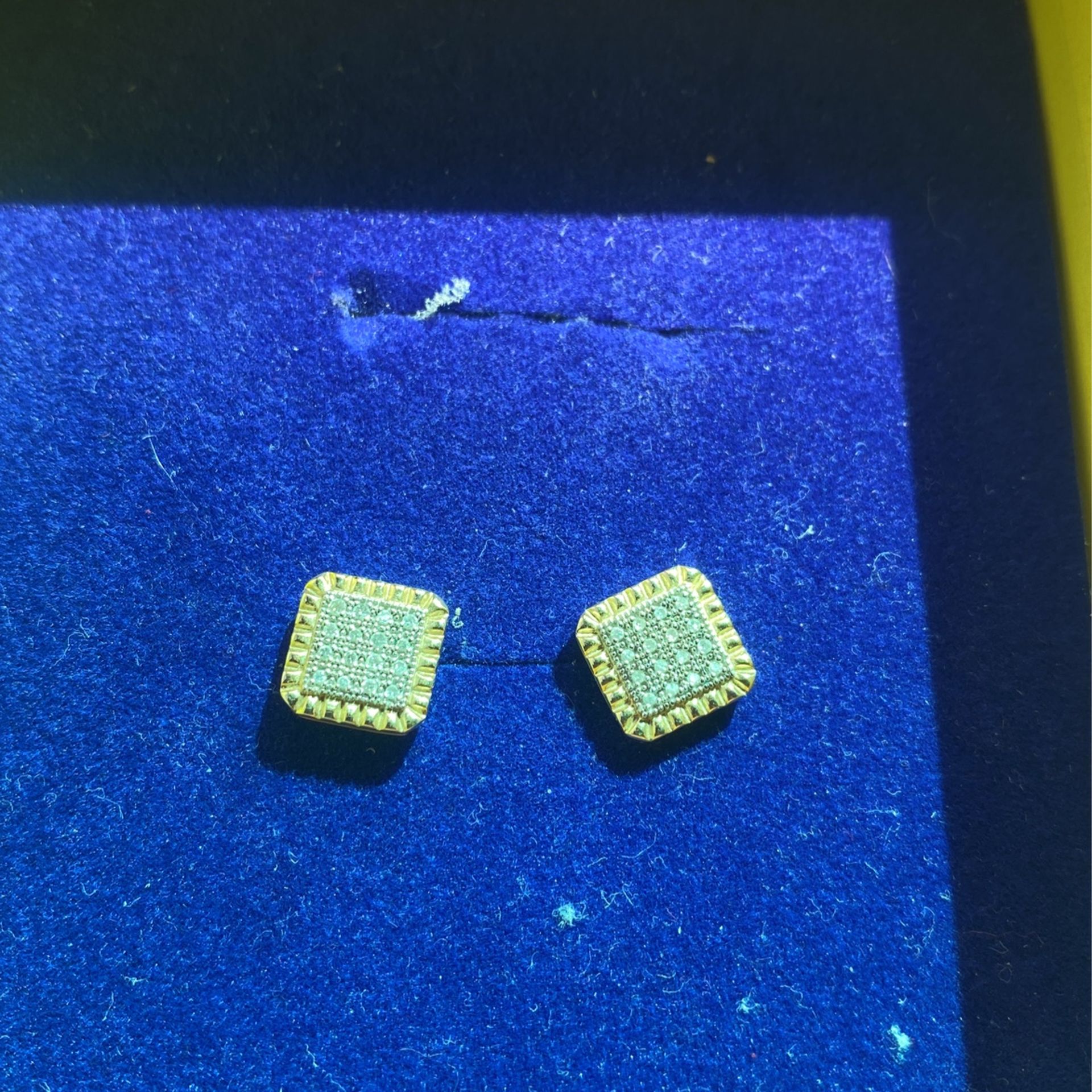 10k Gold Earrings Real Diamonds