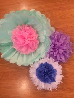 Paper flowers, Flores de papel