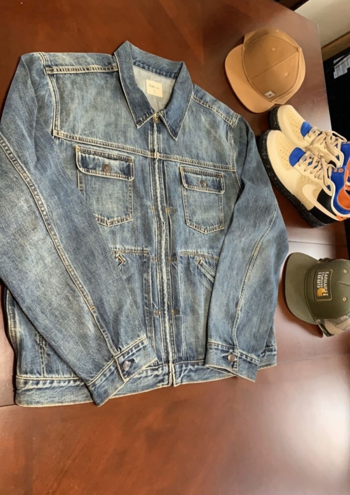 Gap Denim Jacket w/Zipper. Mens Size XXL