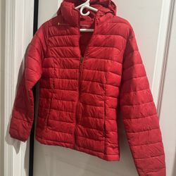 Amazon Essentials Red Puffer Coat