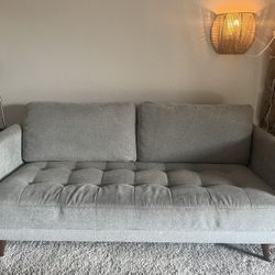 Modern gray 3-4 seater couch/bed