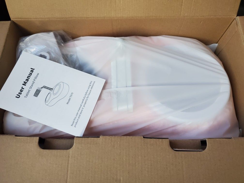 Plush Pillow W/Device Stand ( Brand New, Never Used, In Box ) For $20
