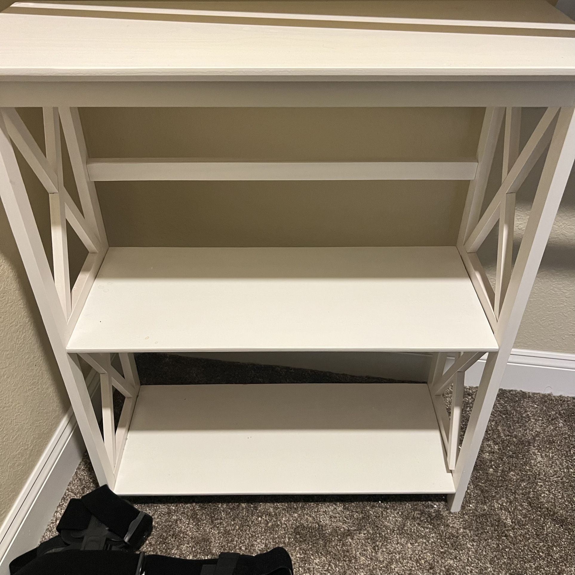 White Book Shelves