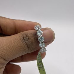 Authentic 925 Silver Ring With CZ Stones