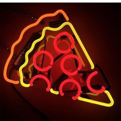 Pizza Neon Sign for Bedroom Decor LED Neon Signs Art Wall Lights for Beer Bar Club Restaurant Windows Glass Hotel Pub Cafe Wedding Birthday Party