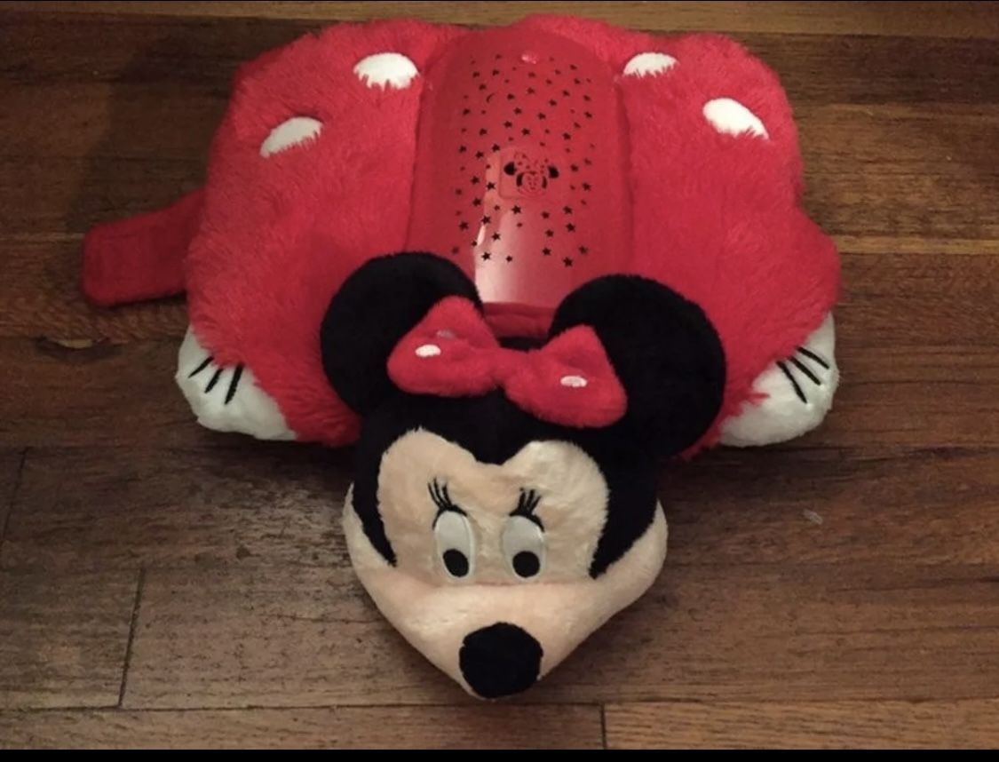 Disney Minnie Mouse Pillow Pet Dream Lites Light Up Plush Stuffed