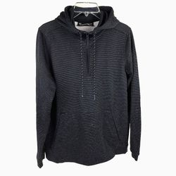 Under Armour ColdGear Men's Fitted Hoodie Black/Gray 1/4-Zip Size S