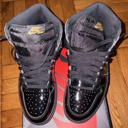 Jordan 1 black and gold 