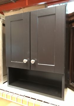 20.5 inc Over John Storage cabinet in espresso