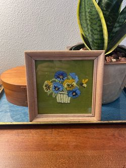 Vintage floral embroidery