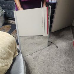 Bluetooth mirror. With lights around it