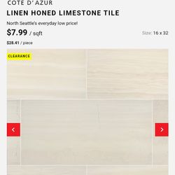Linen  Honed LimeStone Tile
