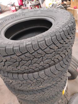 New set of tires 265 70 17 all terrain