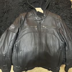 Harley Davidson Swingarm 3 In 1 Leather Jacket