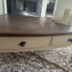 Solid Wood Vintage  Coffee Table 