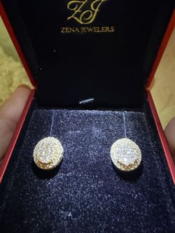 14k yellow gold 0.97ct diamonds