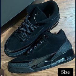 Jordan 3 Black Cats Retro Size 9