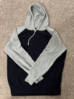 J. Crew Raglan Hoodie Navy/Grey