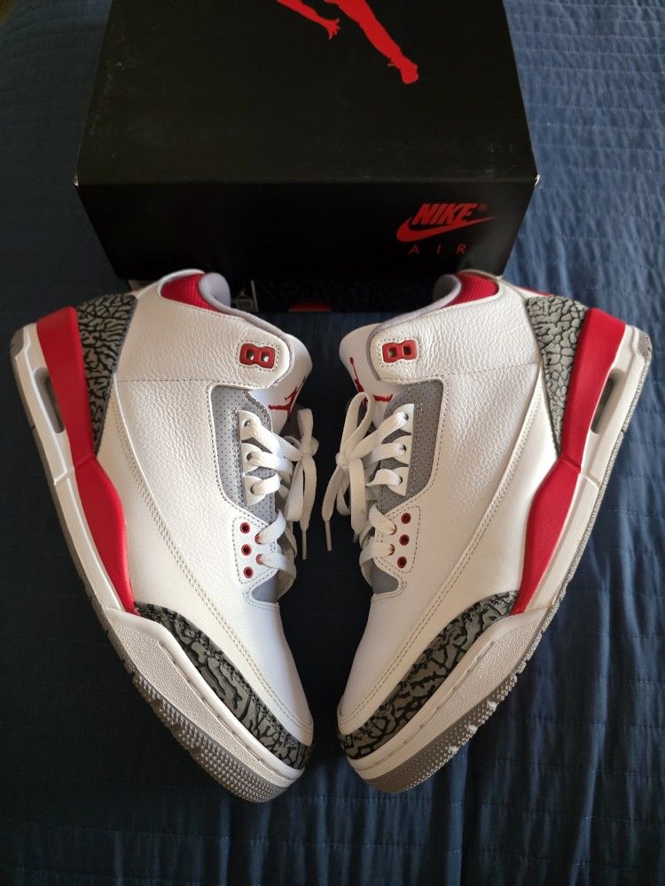 Jordan 3 Retro Fire Red 