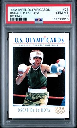 1992 US Olympics Rookie Oscar Del La Hoya Card