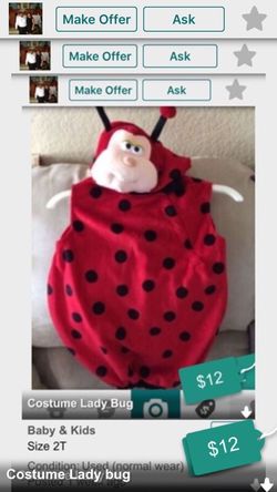 Costume Lady bug