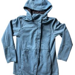 Hurley Women's Medium Zip Up Jacket - Teal Blue