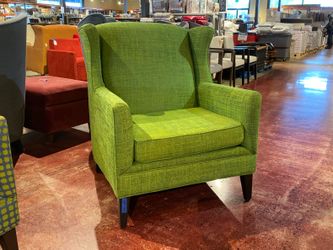 Seahawks Turf Green Wingback Armchair