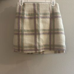 Plaid Winter Mini Skirt (from Korea)