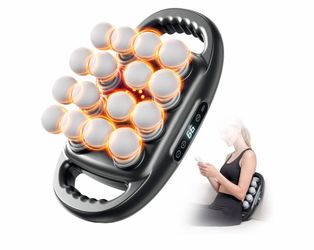 16-Head Deep Tissue Massage Gun, 9 Modes, 99 Intensity Levels Wide 16-head coverage for back, shoulders, waist, legs, arms, and feet, with a 3600mAh b